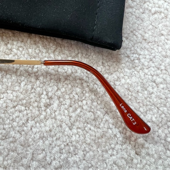 Quay Australia high key 62mm oversize aviator sunglasses quay x desi gold - Picture 10 of 12